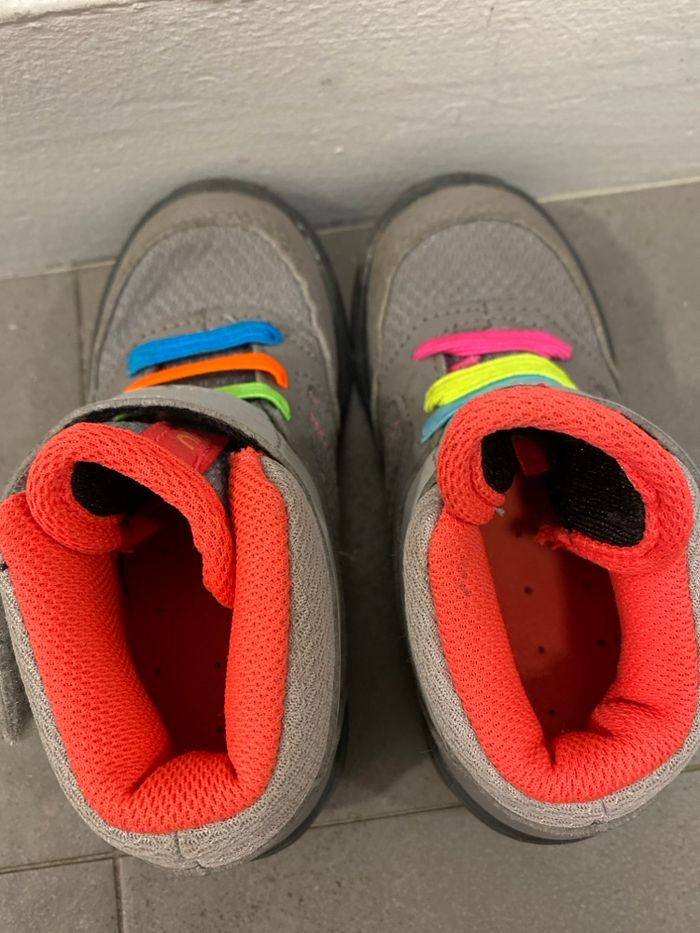Bottines Rose/Gris Decathlon Taille 22/23 - photo numéro 4