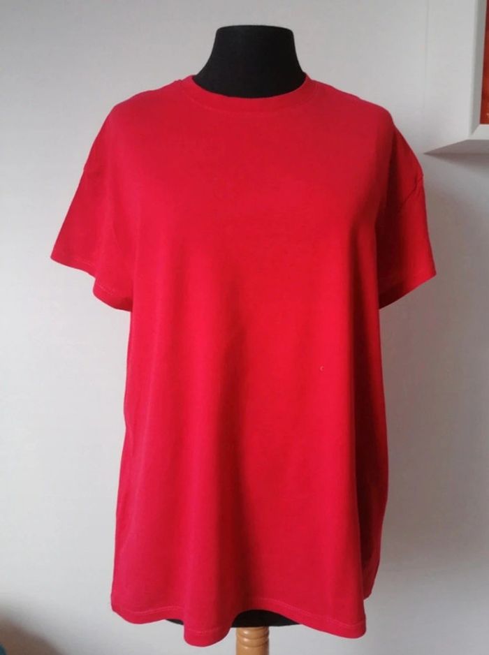 Tee-shirt coupe oversize rouge Jennyfer