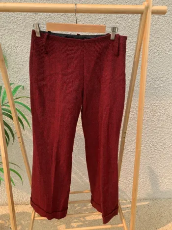 Pantalon droit à motifs Mango