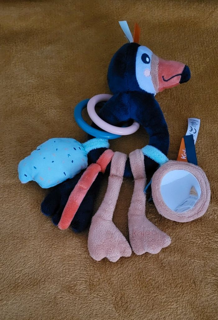 Peluche d'éveil perroquet