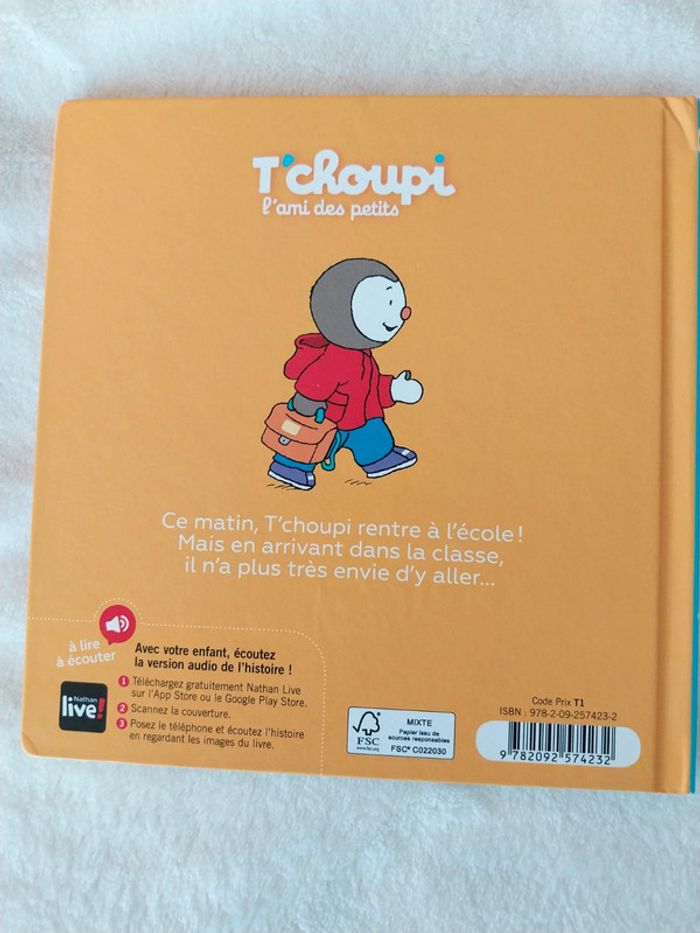 Livre t'choupi rentre à l'école - photo numéro 3