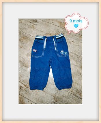 Joli pantalon été en toile garçon 9 mois Sergent major