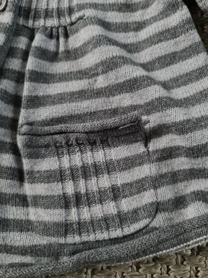 Gilet rayé gris - 24 mois - photo numéro 5