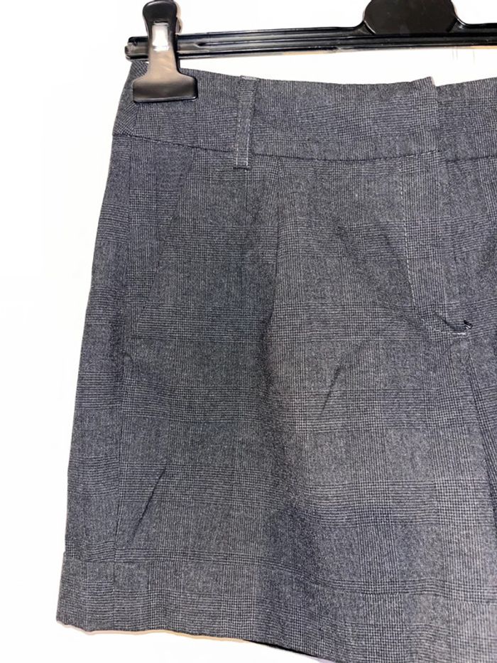 Short taille haute a carreaux gris Camaïeu 36 - photo numéro 3