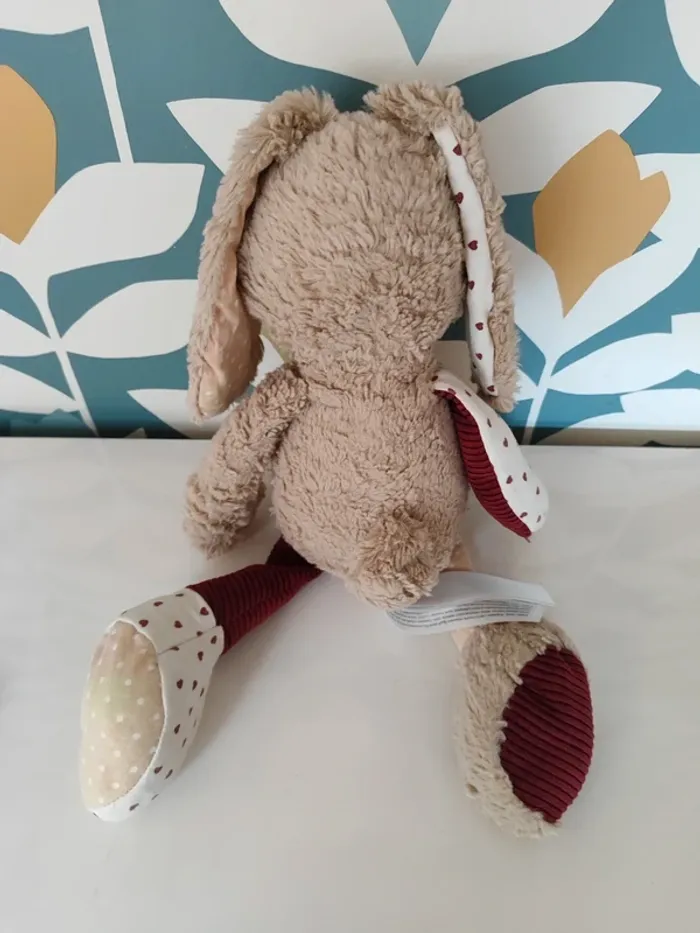 Doudou lapin tape à l'oeil - photo numéro 2