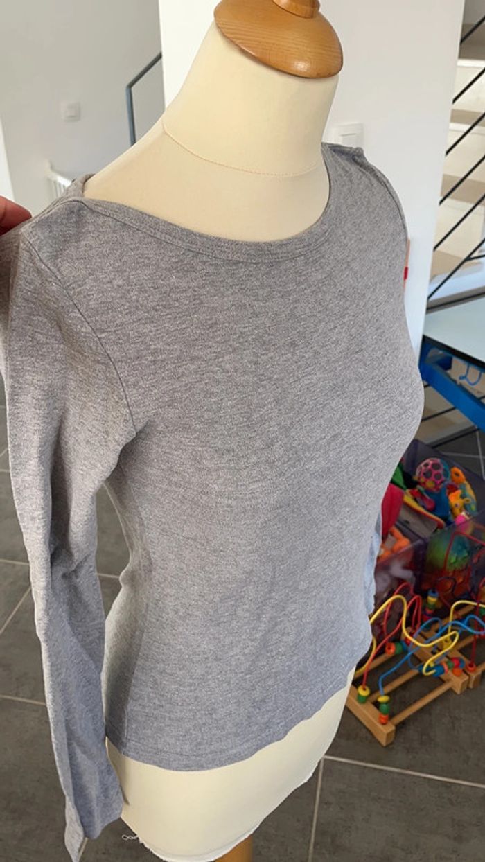 Tee shirt h et m gris - photo numéro 5