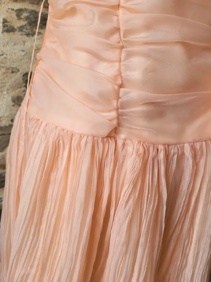 Robe de bal ou de cérémonie rose pâle Taille 40 Fabriquée en France - photo numéro 7