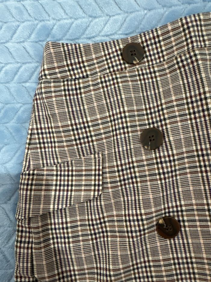 Jupe à carreaux marron - photo numéro 2