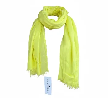 Foulard Soûl Kathrine Jaune 100 x 200 cm Neuf 