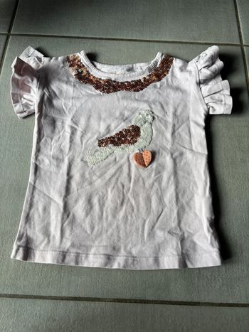 T-shirt fille Orchestra 5 ans avec sequins et volants