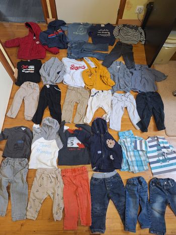 Lot vêtements garçon 18 mois et plusieurs 24 mois