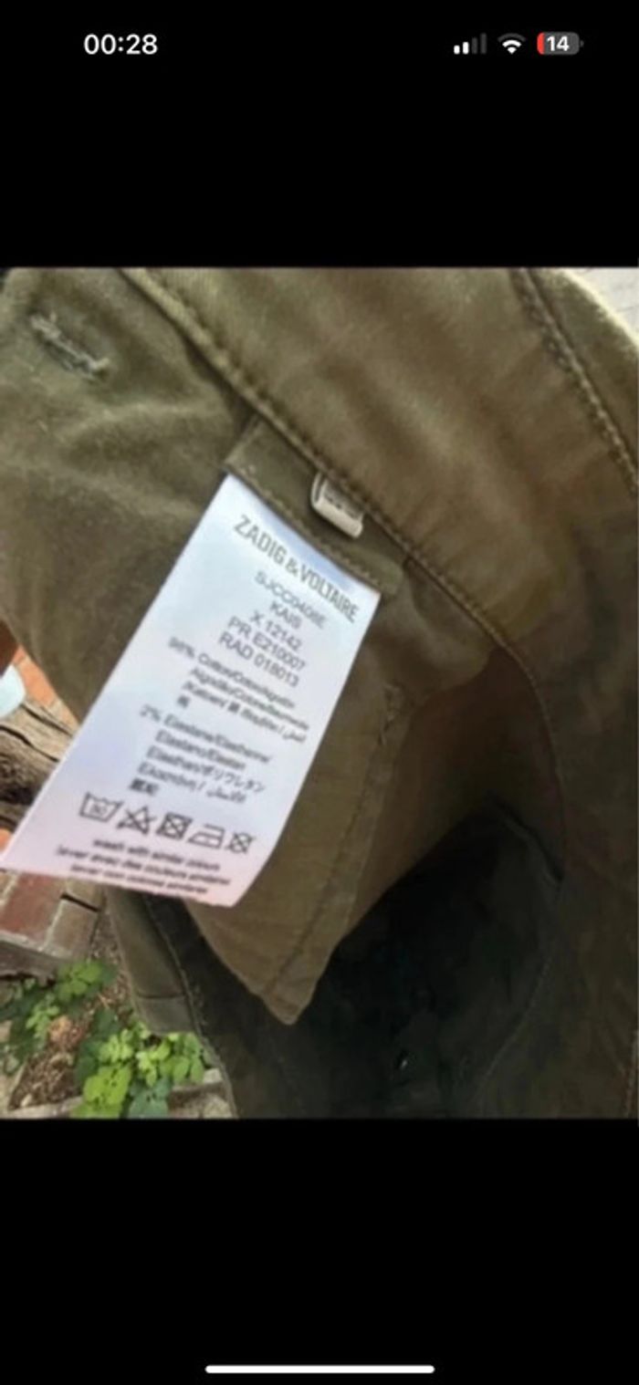 Robe salopette Zadig & Voltaire – Kaki – Taille XS – Neuve avec étiquette - photo numéro 13
