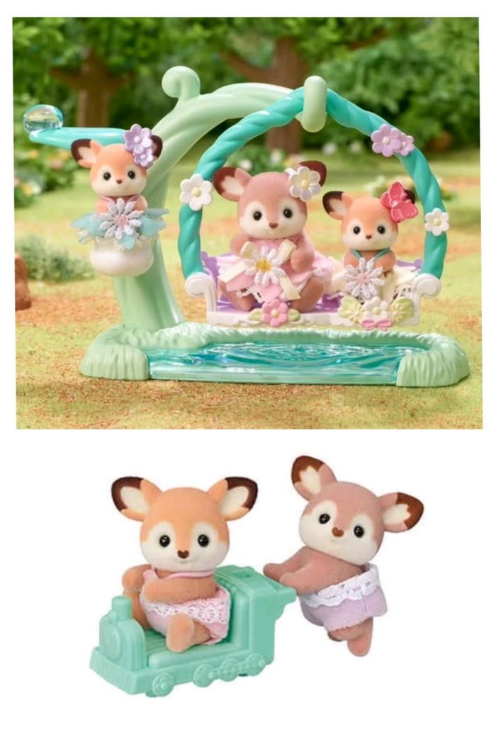 Les jumeaux biche et locomotive et les bébés biche et balancelle - photo numéro 2