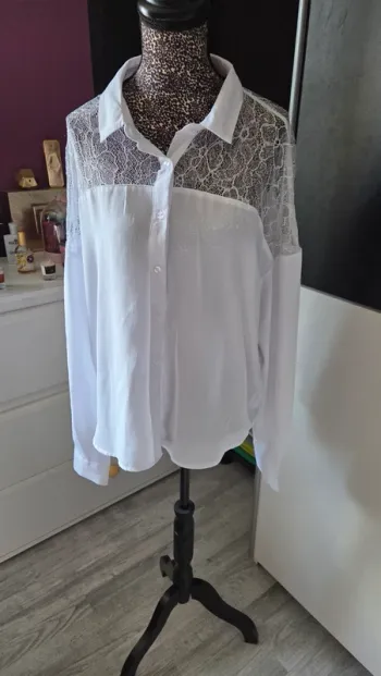 Chemisier Blanc de chez la City en Taille 40/L