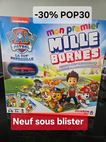 Jeu de société mon premier Mille Bornes Dujardin 