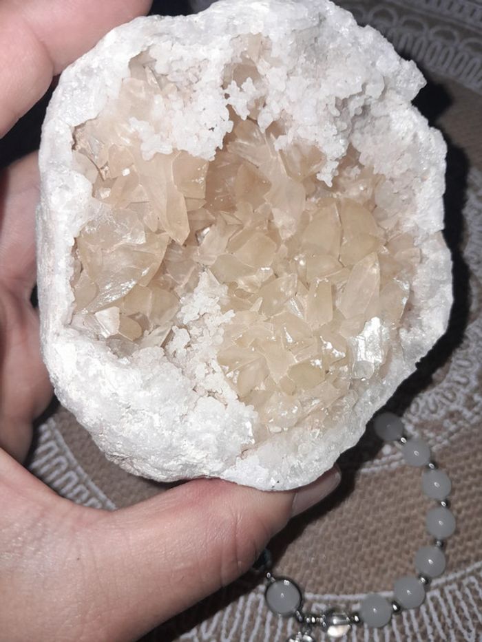 Bracelet naturel et géode quartz naturelle 🌺 - photo numéro 3