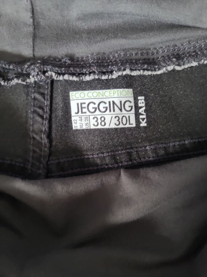 Jean jegging gris grossesse T 38 - photo numéro 3