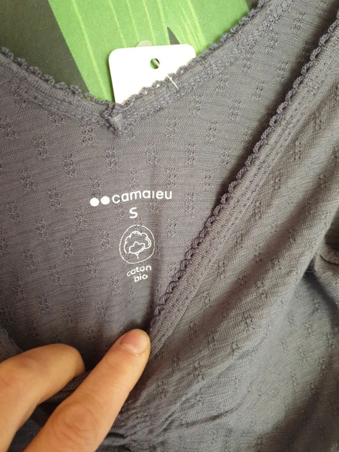 Debardeur basic bleu-gris - photo numéro 2