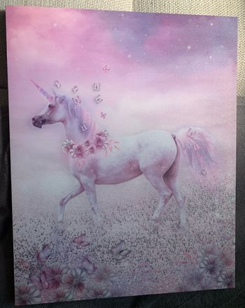 Tableau licorne 40 x 50 cm