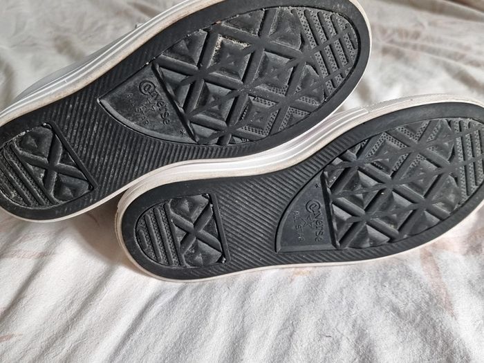 Converse all stars Chuck Taylor platforme foundational Leather - photo numéro 17