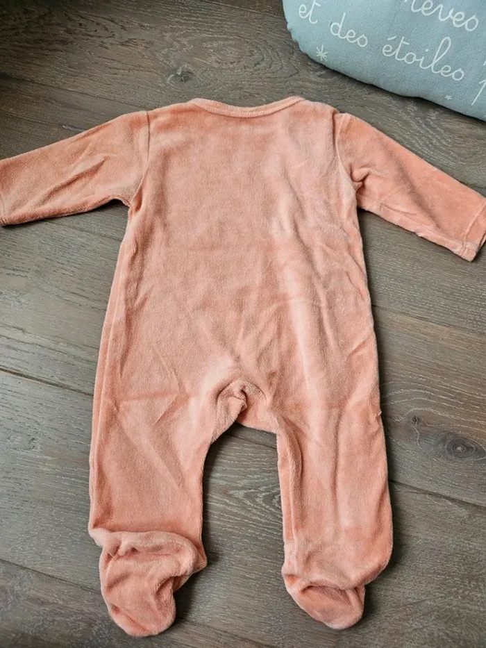 Pyjama velours mixte 1 mois - photo numéro 2