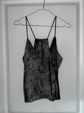 Débardeur à motifs gris, taille XS