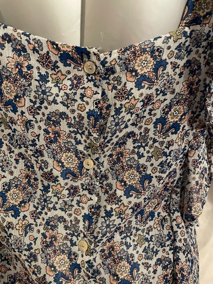 blouse Mng bleu taille M - photo numéro 4