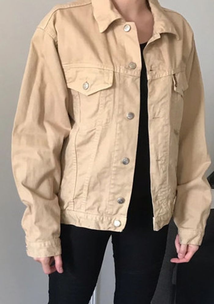 Veste en jean beige boyfriend Outsider Vintage