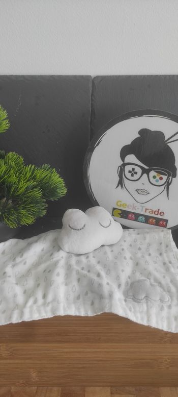 Doudou plat nuage gris blanc lange gaz Orchestra endormi pluie gouttes prémaman