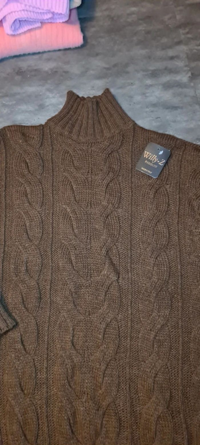 Robe pull chocolat - photo numéro 2