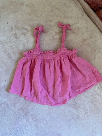 Débardeur ample rose primark 1 an 1/2 - 2 ans 92 cm