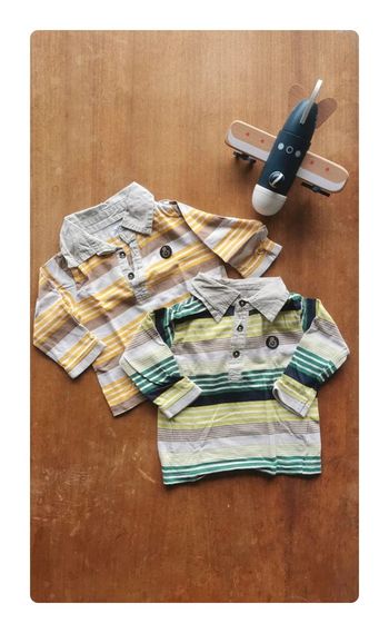 🌼 Lot U tout petits/ polos rayés 6mois idéal jumeaux 👶