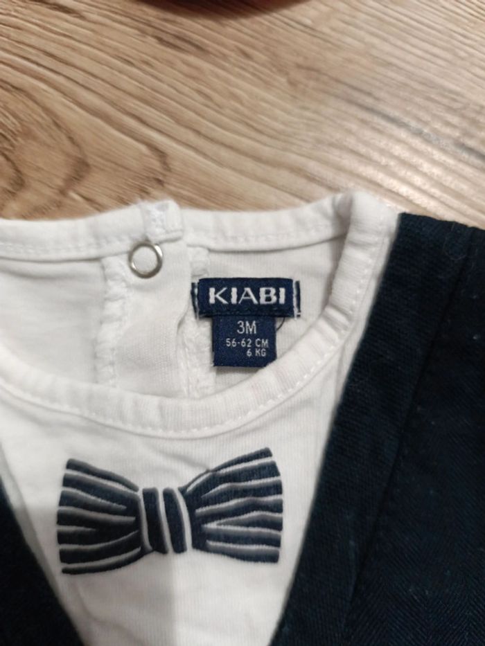 T-shirt effet costume Kiabi 3 mois - photo numéro 3