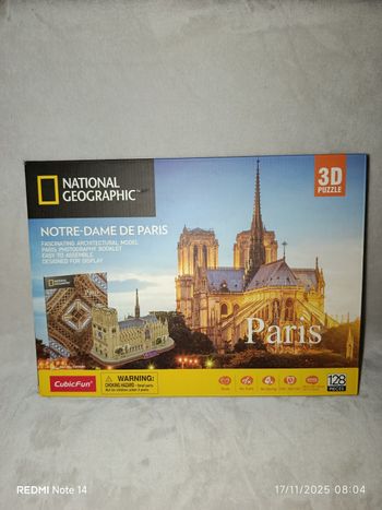 A saisir, NEUF , puzzle 3D , " notre dame de paris " ( bien lire merci)