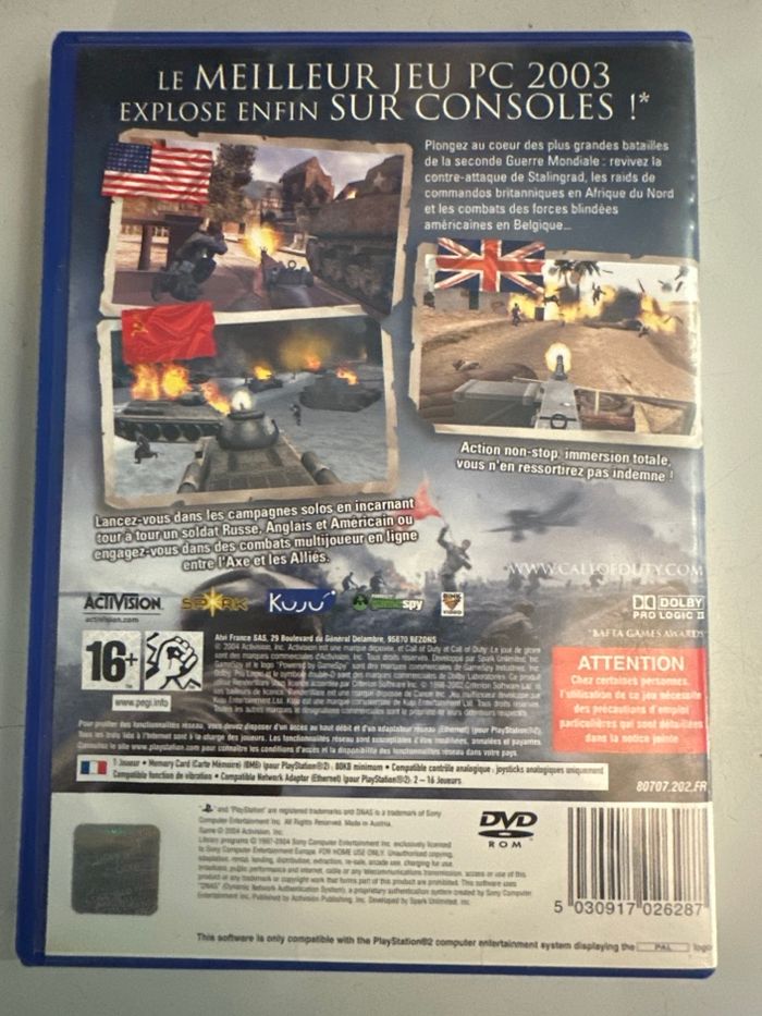 Jeu ps2 call of futur le jour de gloire - photo numéro 2