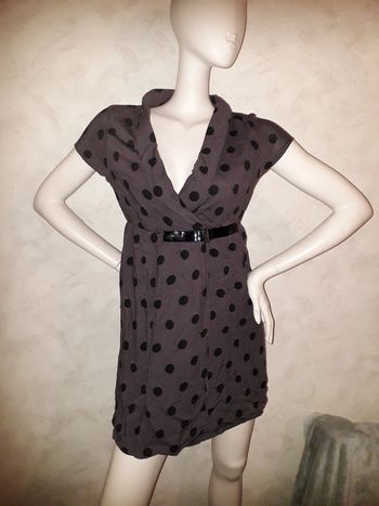 robe grise à pois noir women only taille 40