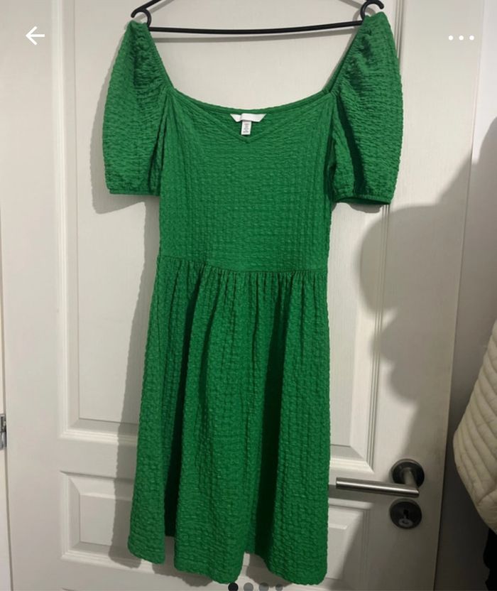 Robe courte verte