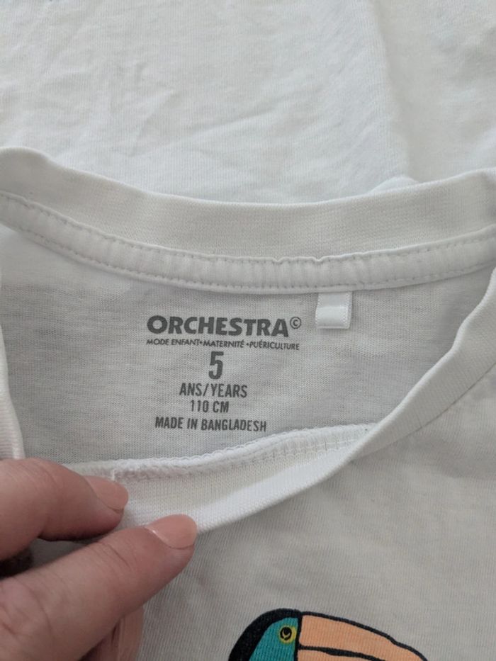 Lot t-shirt manches courtes Orchestra Vertbaudet - photo numéro 2