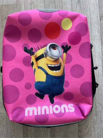 Sac à dos minions rose neuf avec face amovible unisexe