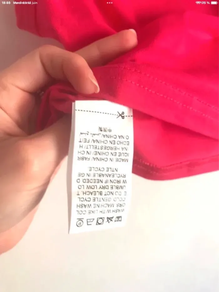 Croptop sans manches Shein fuchsia taille34 neuf jamais porté - photo numéro 7