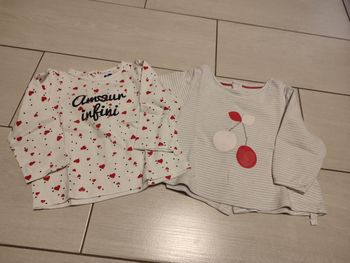 2 tee shirts manches longues