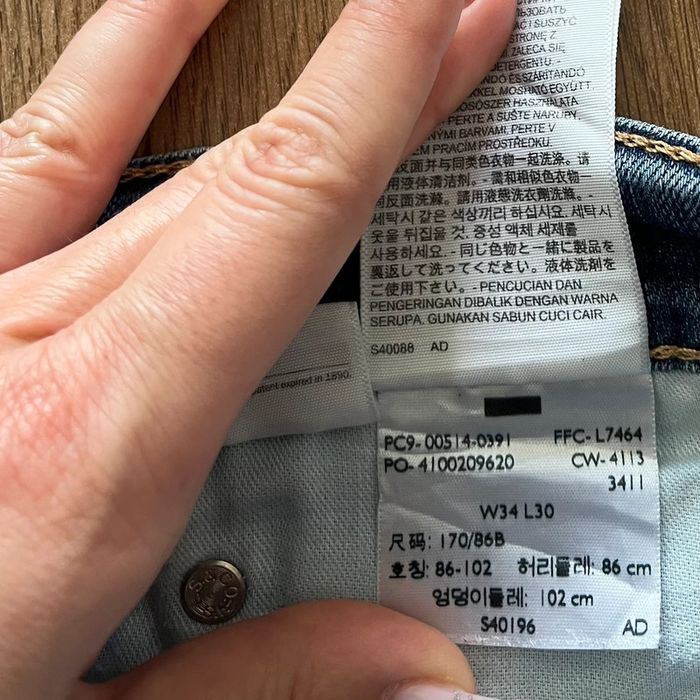 Jean/pantalon bleu Levi's 514 pour homme, taille W 34 L 30 (44 taille française) - photo numéro 6