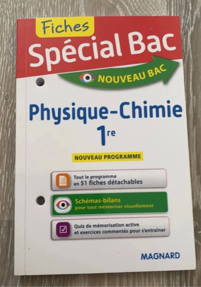 Fiches Sp cial Bac Physique Chimie 1 re Achat Occasion Livres 