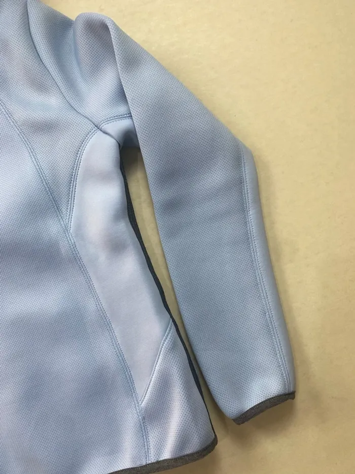 Gilet / Sweat à capuche Pikeur – Bleu clair et gris – Taille M - photo numéro 6