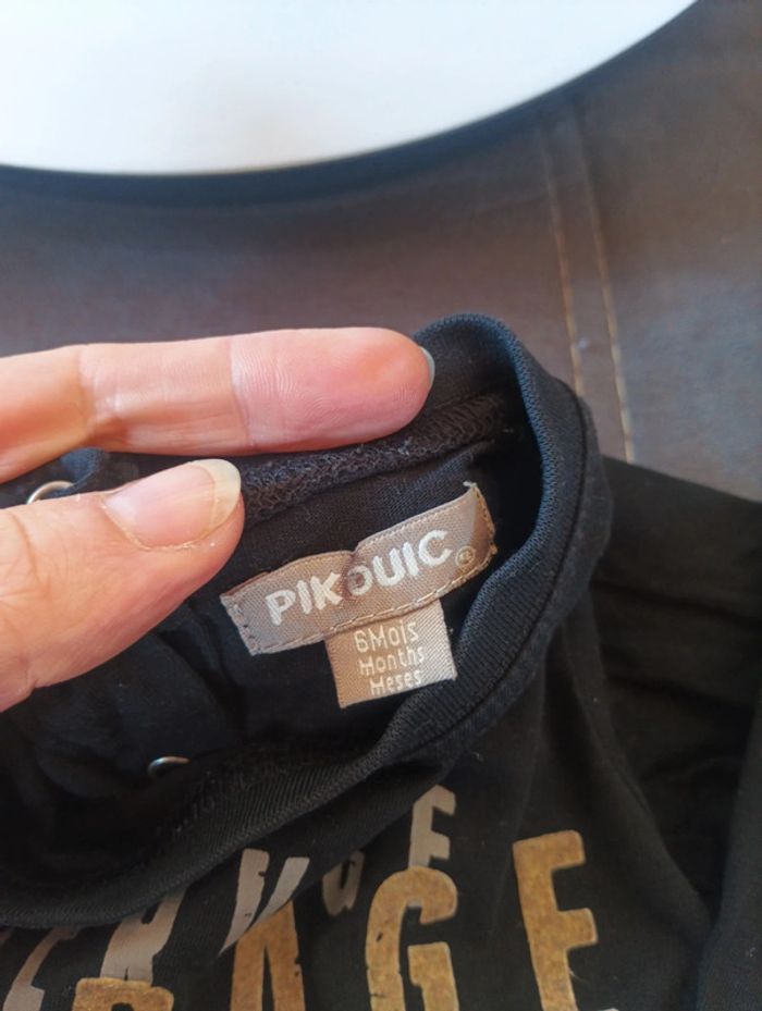 Tee shirt chemise manches longues Garçon 6 mois service garage réparation voiture PikOuic - photo numéro 3