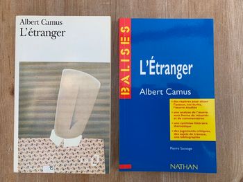 L’étranger de Camus - Lot 2 livres