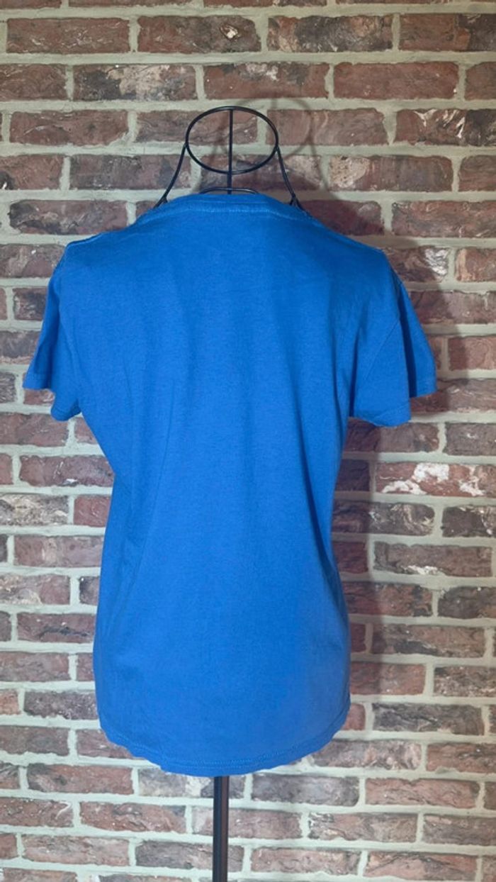 T-shirt bleu à motifs Taille S / 36 - photo numéro 9