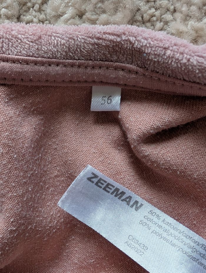 Pyjama rose 1 pièce bébé fille 1 mois - photo numéro 2