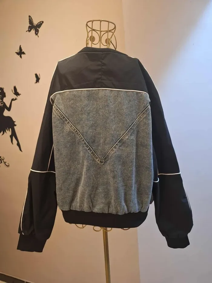 Veste bi matière & jeans - photo numéro 3