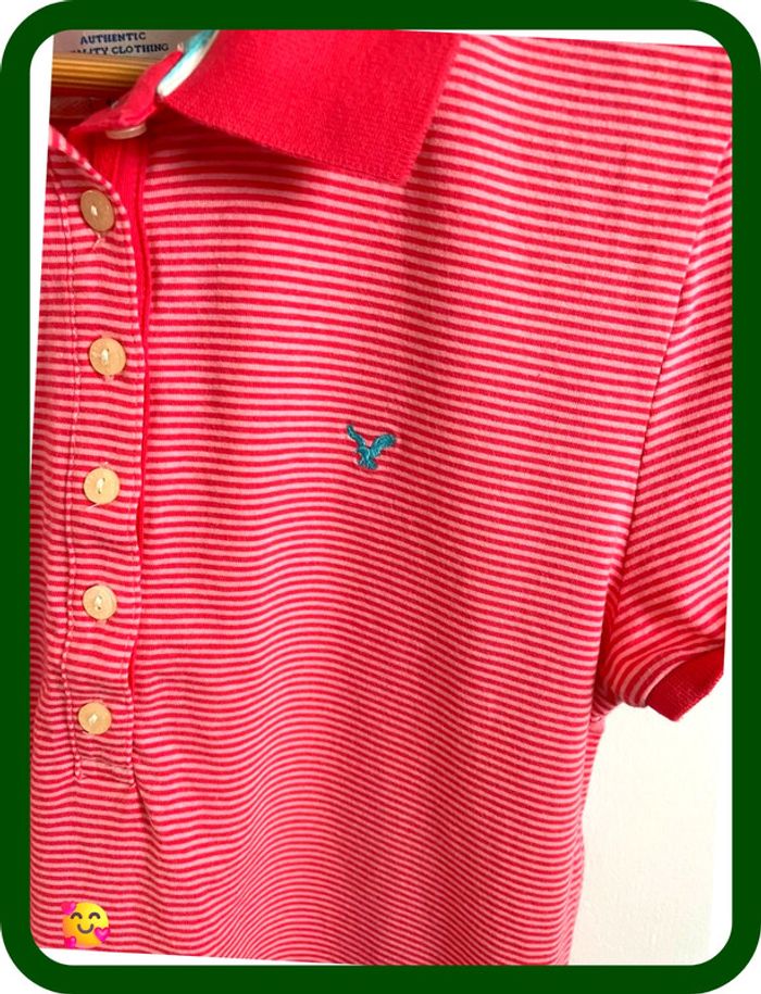 👚 Polo American Eagle – Femme – Taille L – Finitions féminines & tissu stretch - photo numéro 2